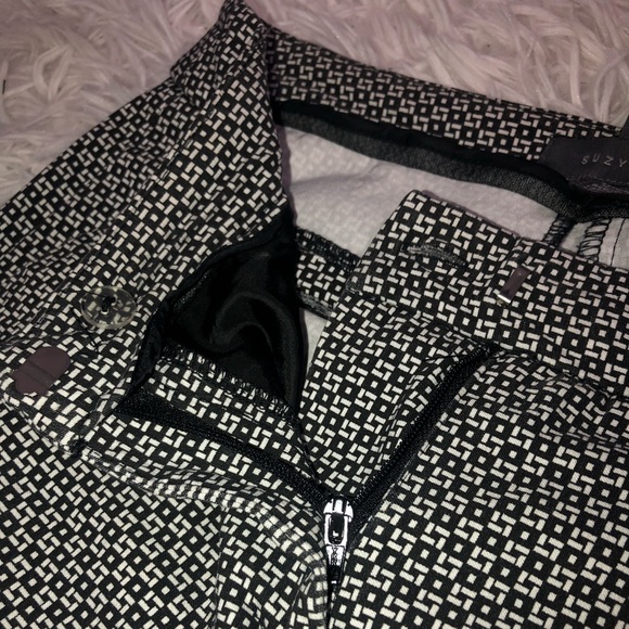 Checkard Suzy Sheir Cropped Dress Pants - Picture 2 of 4